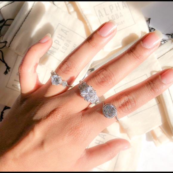 ⚡️SALE Sterling silver ring CZ ring - Picture 8 of 8